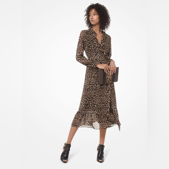 Leopard dress michael kors Clearance